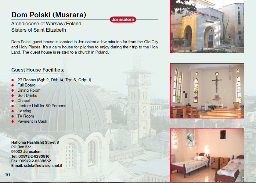 Dom Polski Musrara Guest House Jerusalem