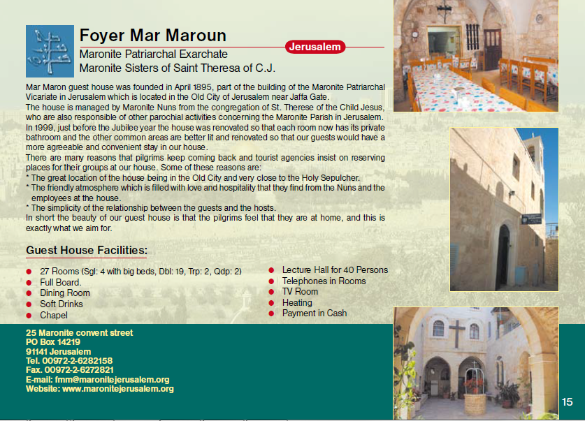 Foyer de Maroun Guest House Jerusalem