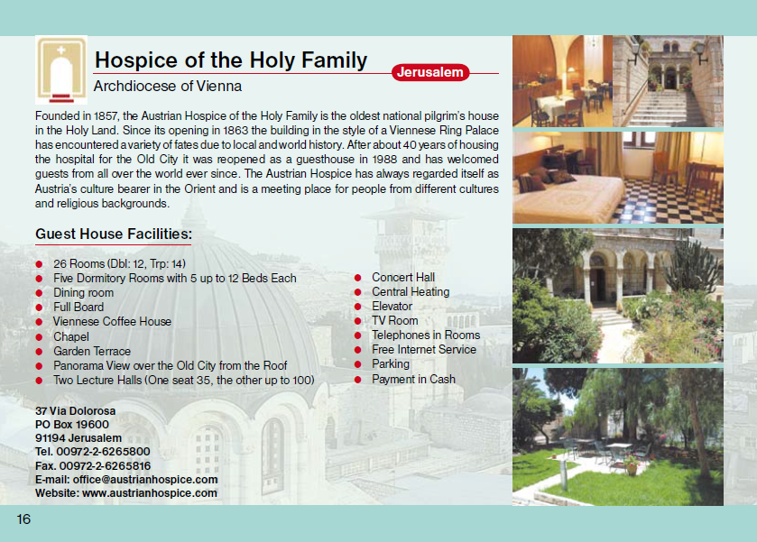 Hospice of the Holy Family Guest House Jerusalem