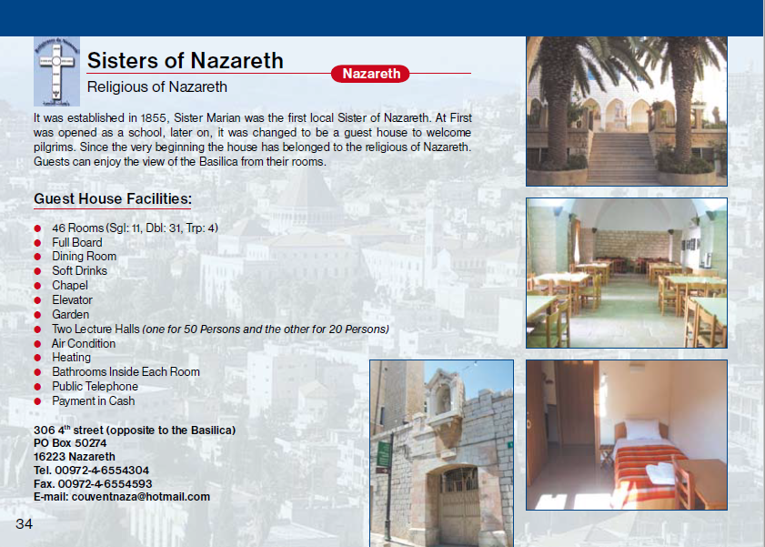 Sisters of Nazaret Guest House Jerusalem